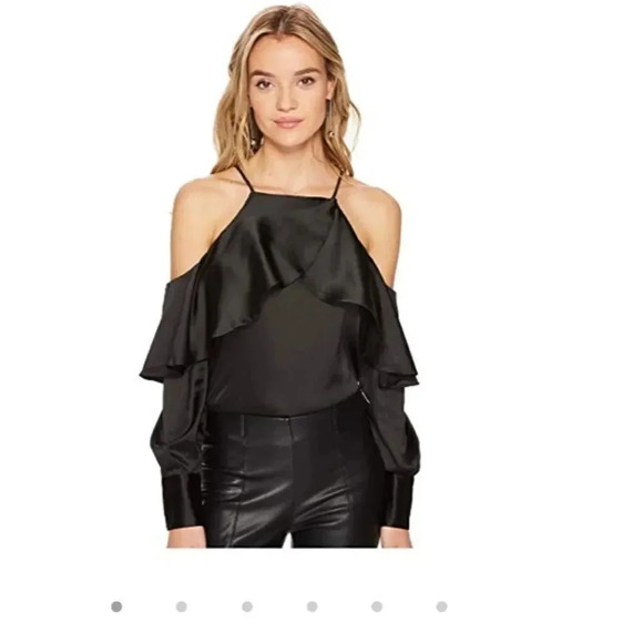 Bishop + Young blush MIA cold shoulder blouse - Picture 3 of 8